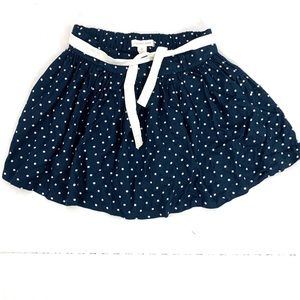 Pumpkin Patch Blue white polka dots skirt